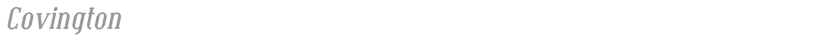 Covington font preview